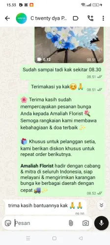 Testimonial Standing Flower parungkokosan