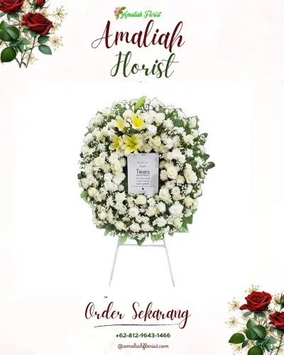 Krans Bunga Duka Cita parungkokosan